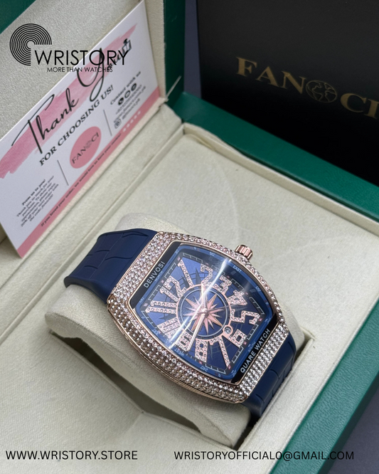 Franck Muller Vanguard Black Automatic Diamond Men's Watch