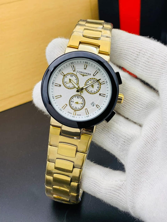 Longines Business Class Quartz Watch – Chronograph &amp; Date Function