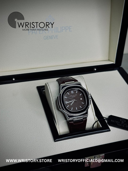 Patek Philippe Nautilus Leather Strap | Swiss-Like Movement